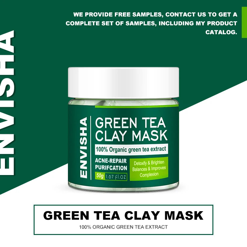 Green Tea Turmeric Pink Clay Facial Mask